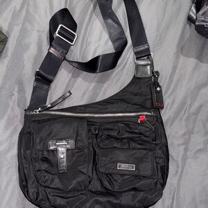 Tumi Black Messenger Bag